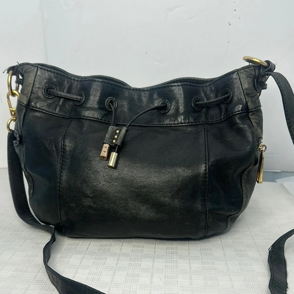 Vintage Juicy Couture, black, soft, leather bag
